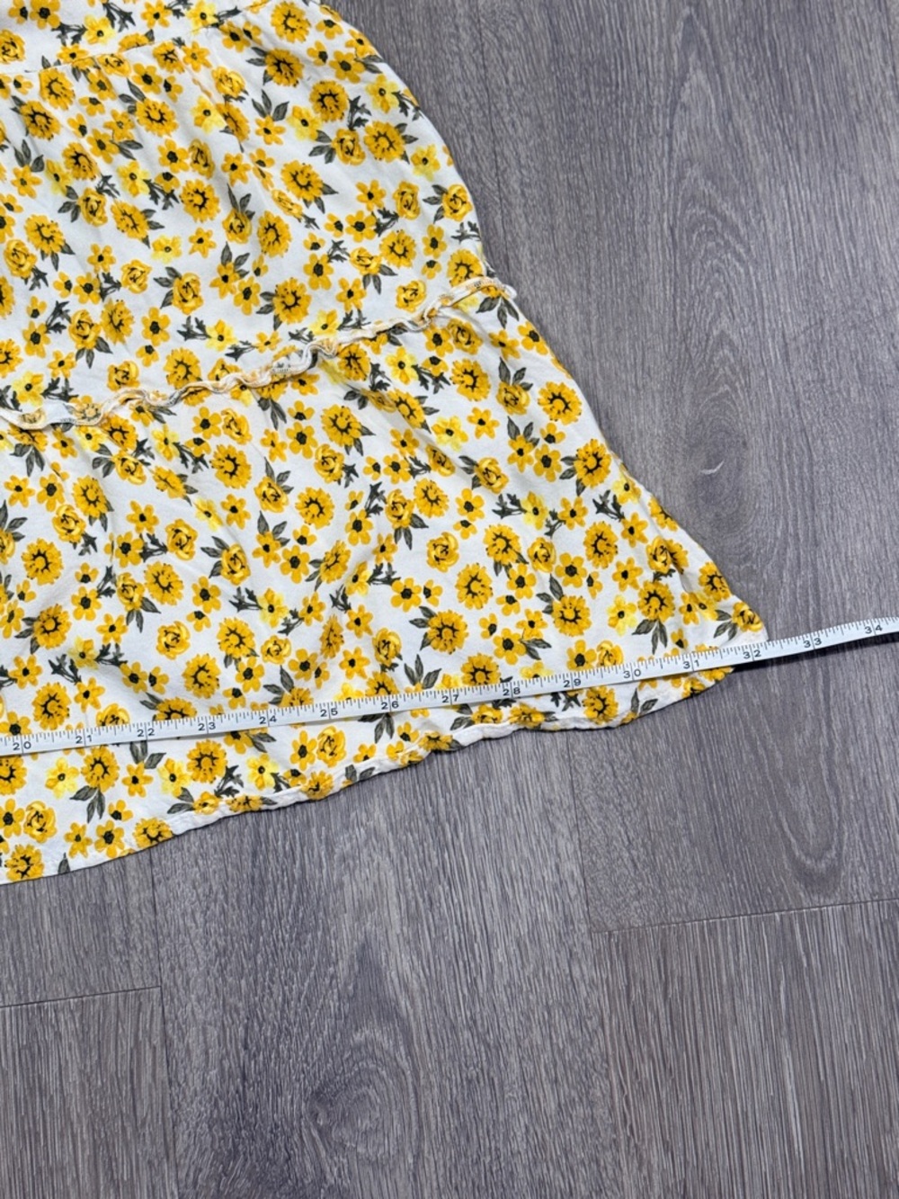 Justify Yellow Floral Tie-Neck Mini Dress - Picture 8 of 11